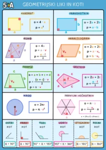 Geometrija BONUS KARTICE - Koti, Lili in Telesa
