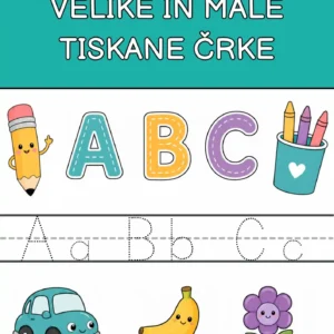 Zvezek VELIKE in MALE TISKANE ČRKE