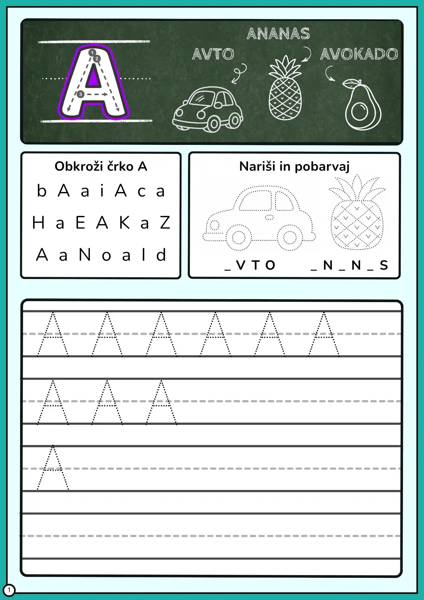 Zvezek VELIKE in MALE TISKANE ČRKE - Image 3